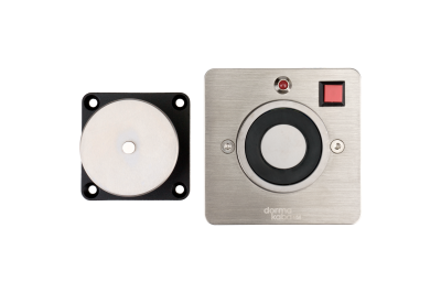 Электромагнитный фиксатор открытого положения двери dormakaba EM500A MAW на стену