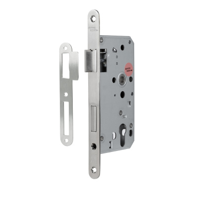 Замок для сплошных дверей противопожарного исполнения 281-F 72/55/8 F=20 в комплекте с ответной планкой Замок для сплошных дверей противопожарного исполнения 281-F 72/55/8 F=20 в комплекте с ответной планкой