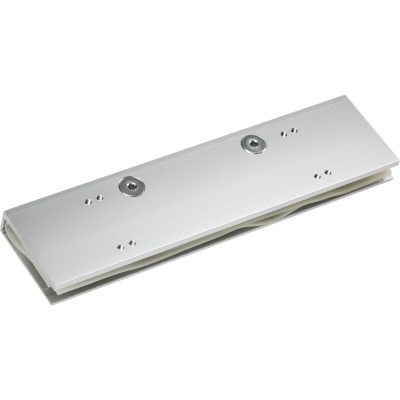 Пластина монтажная для цельностеклянных дверей к TS92, серый